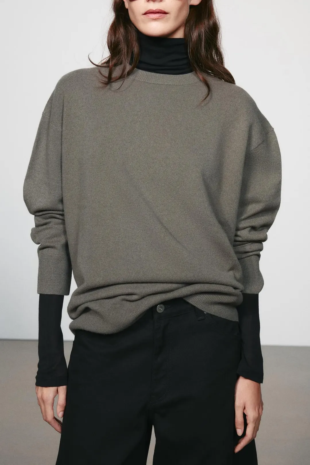 Свитер оверсайз из 100% шерсти, Zara