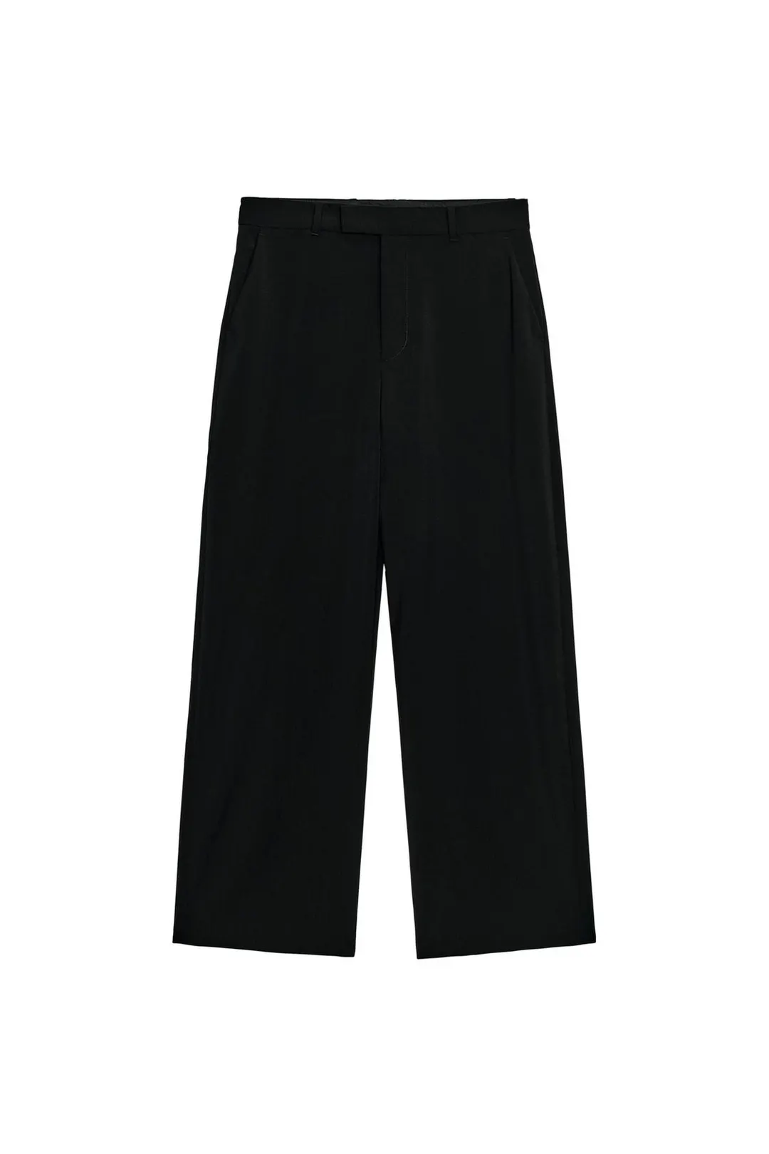 Брюки широкого кроя из 100% шерсти ZW Collection, Zara