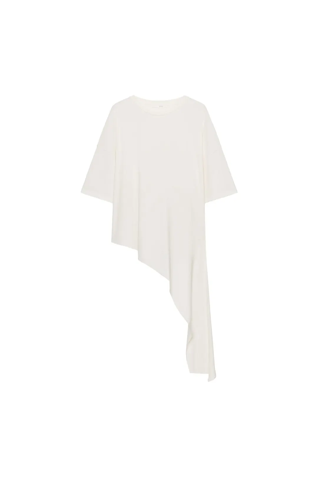 Футболка асимметричного кроя с разрезом, Zara