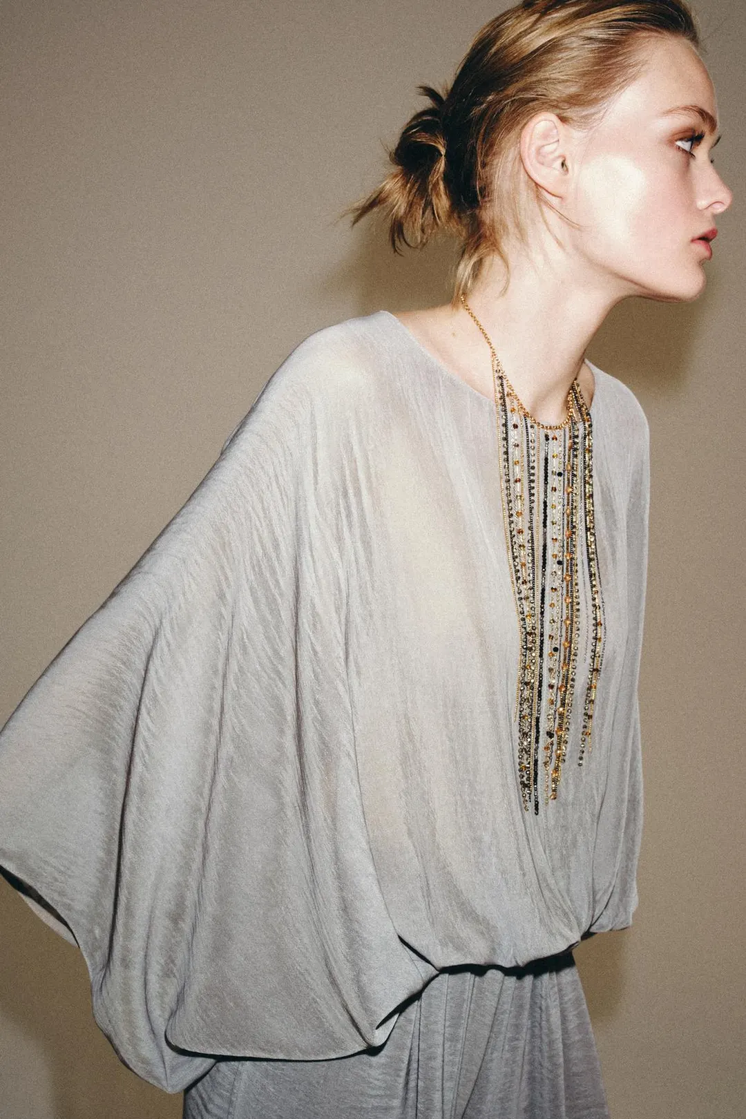 Боди струящегося кроя полупрозрачное, Zara