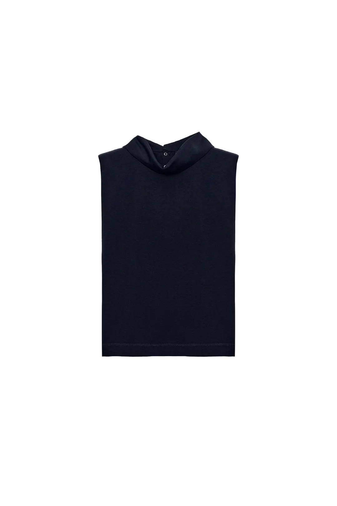 Топ с высоким воротником и подплечниками, Zara