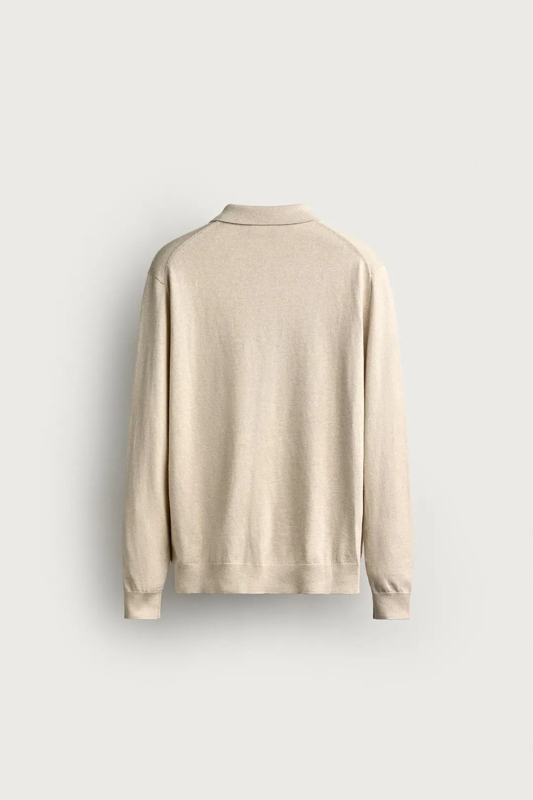 Трикотажное поло прямого кроя из смесового хлопка, Zara