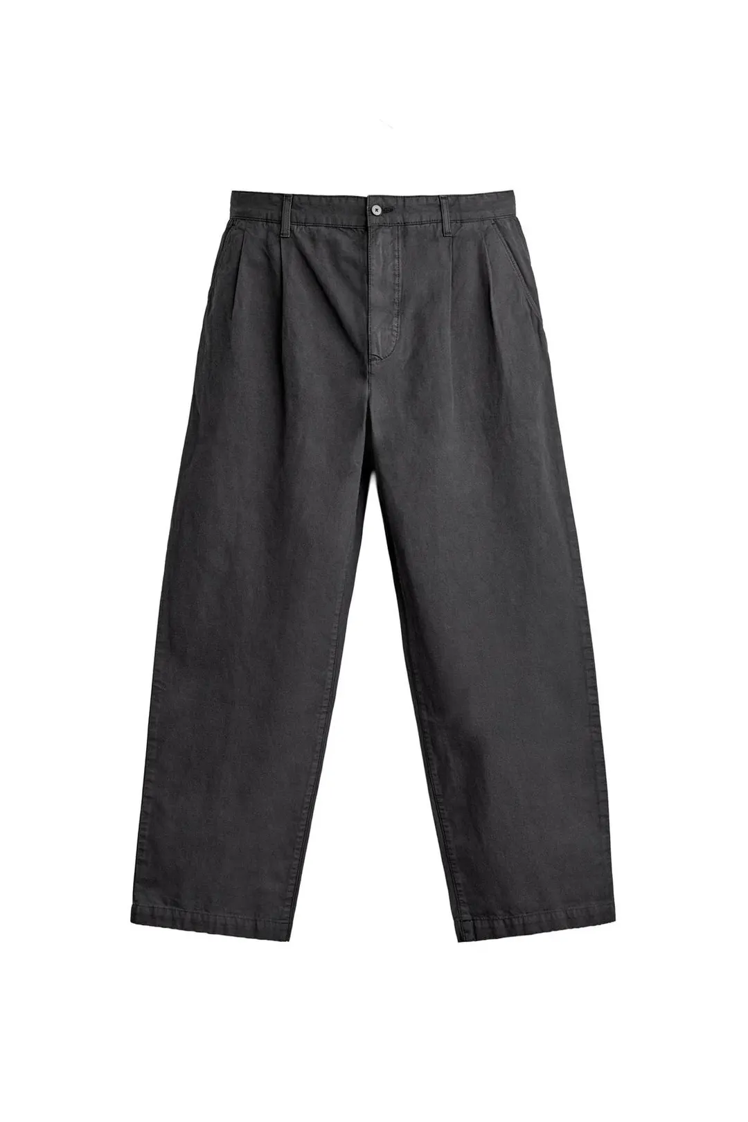 Брюки чинос стандартного кроя со складками, Zara