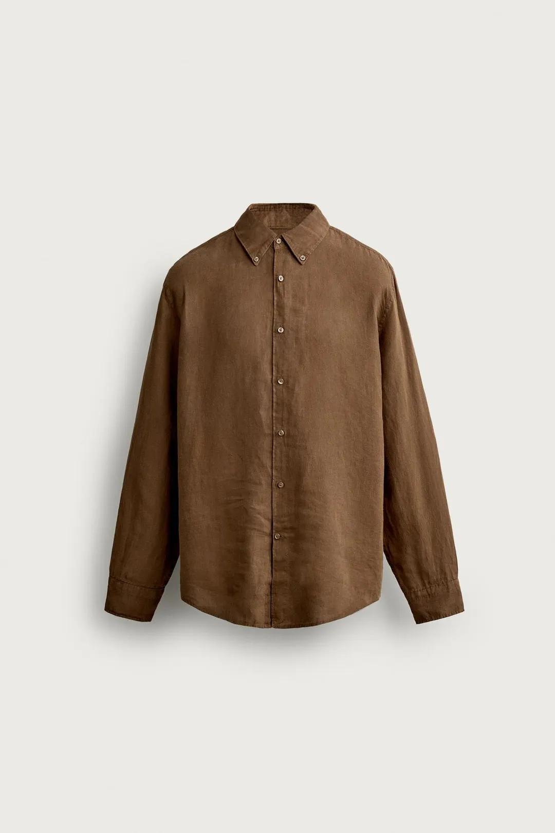Рубашка стандартного кроя из 100% льна, Zara