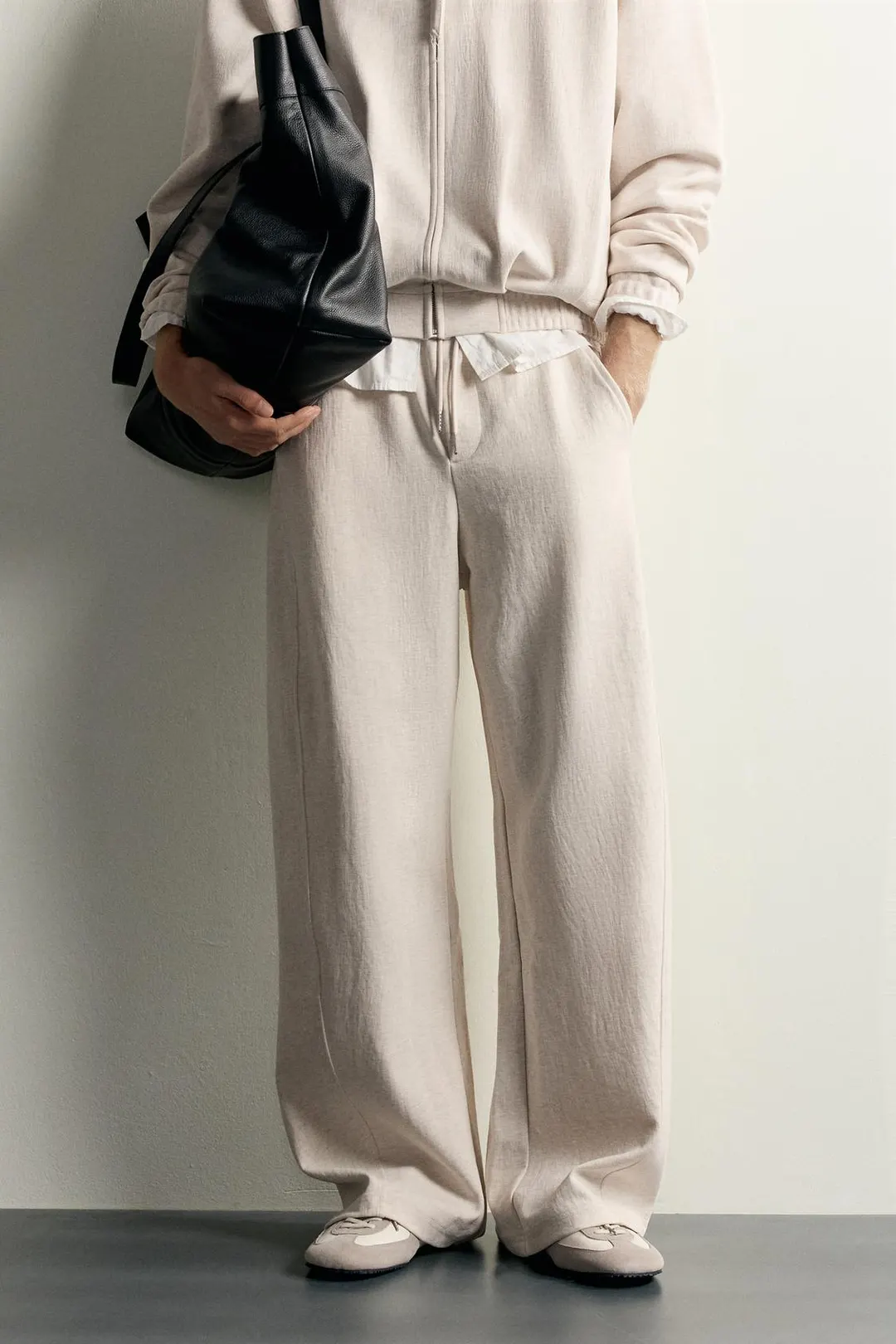 Фактурные брюки кроя баллон, Zara