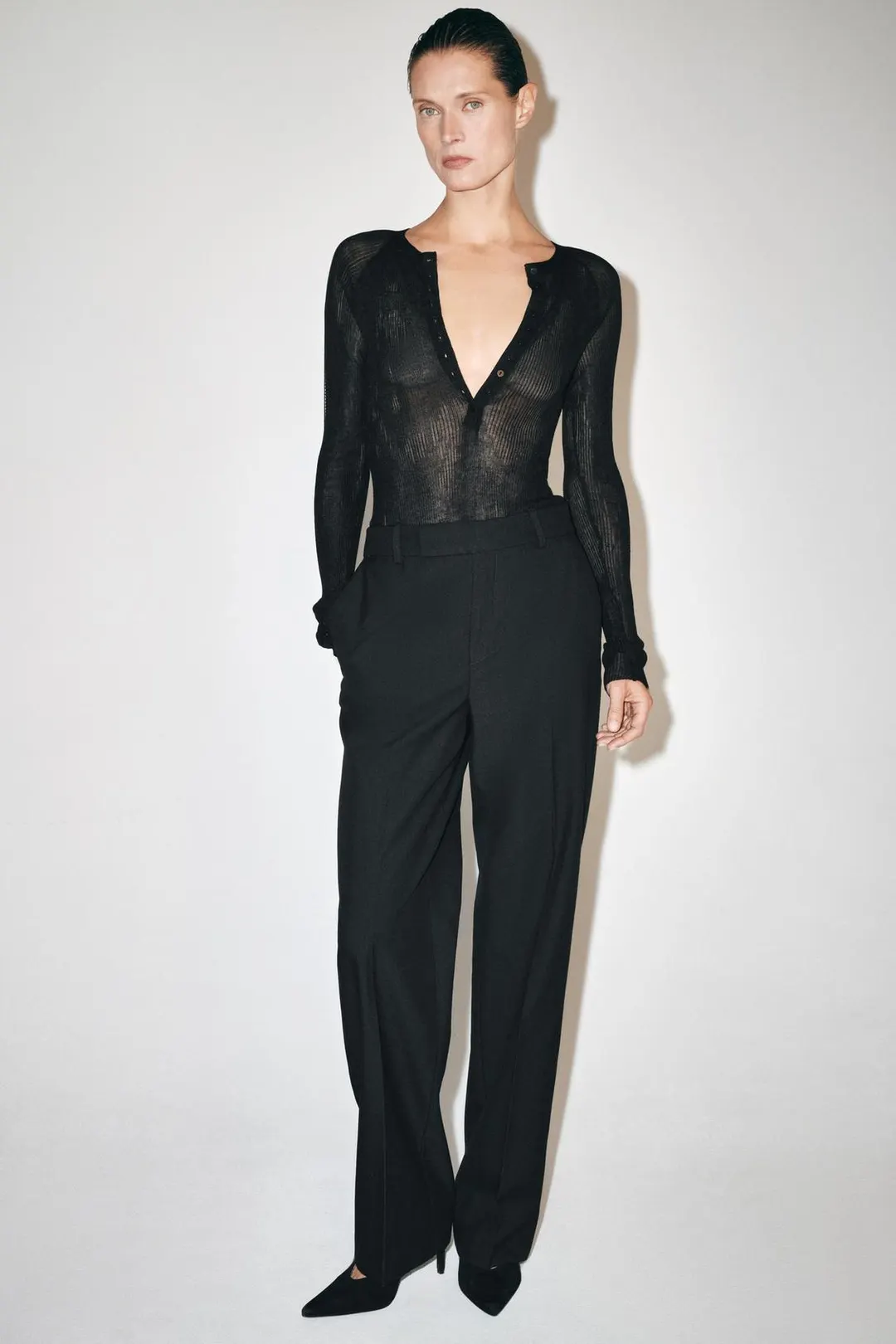 Прямые брюки ZW Collection, Zara