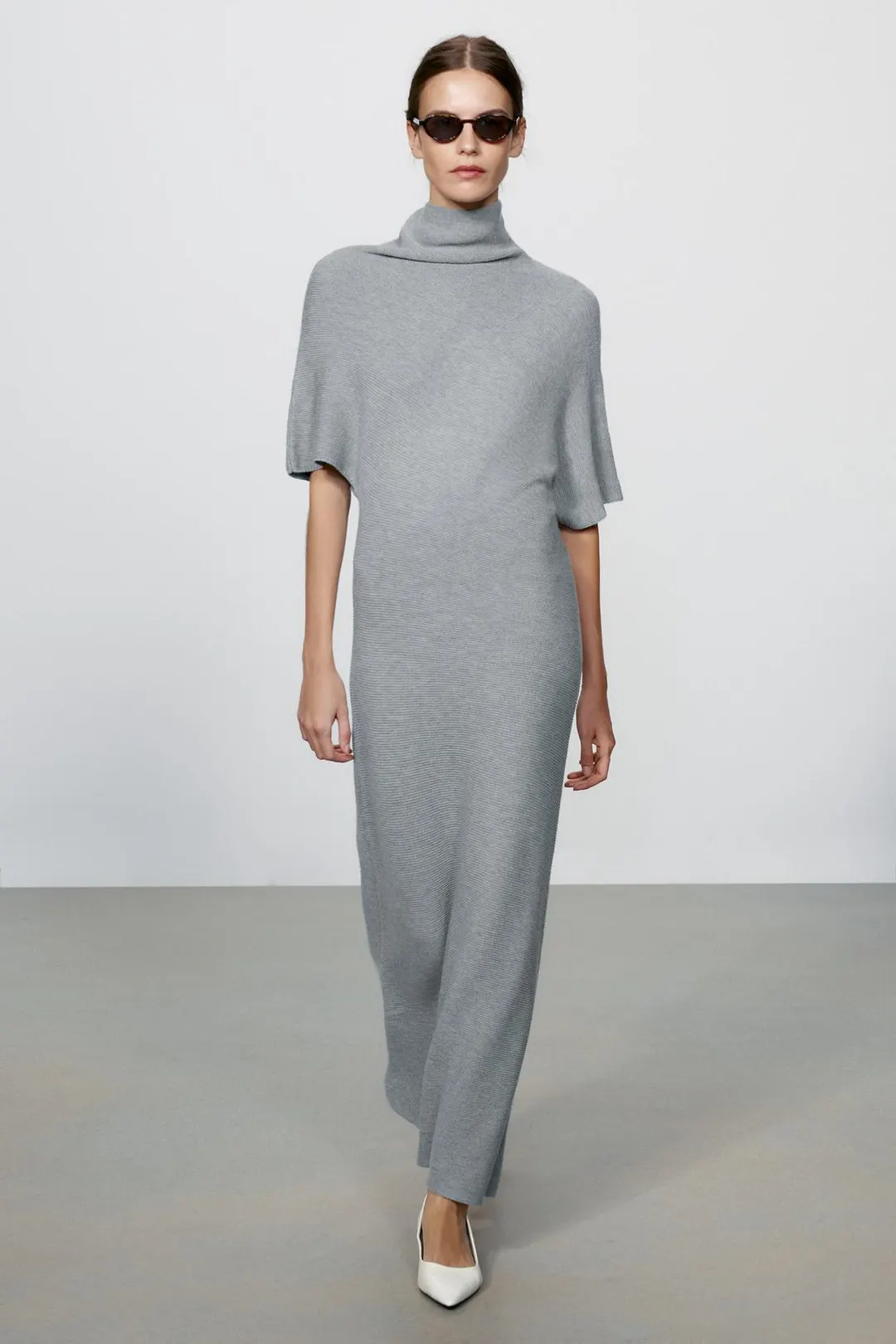 Длинное трикотажное платье, Zara