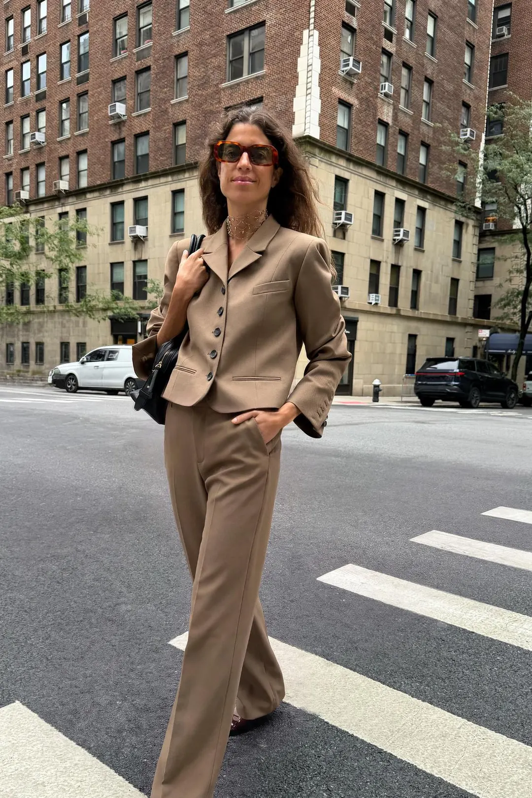 Брюки с широким поясом ZW Collection, Zara