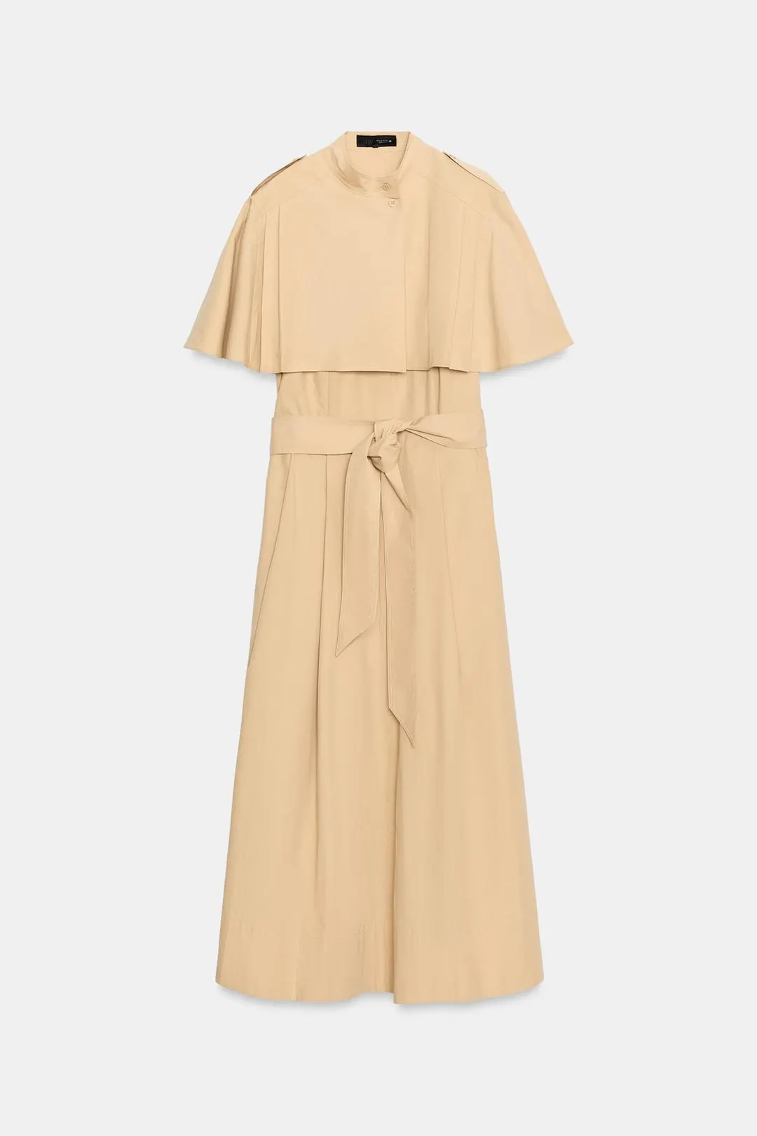 Платье-рубашка с кейпом ZW Collection, Zara