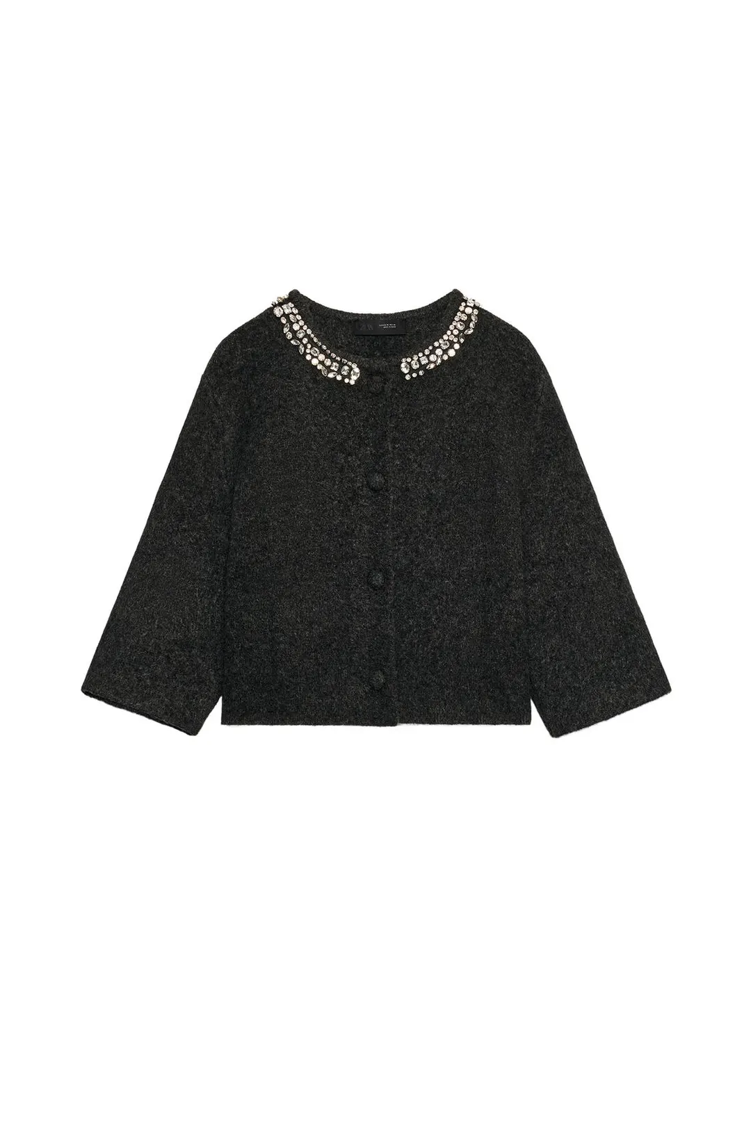 Кардиган с декоративными бусинами, Zara