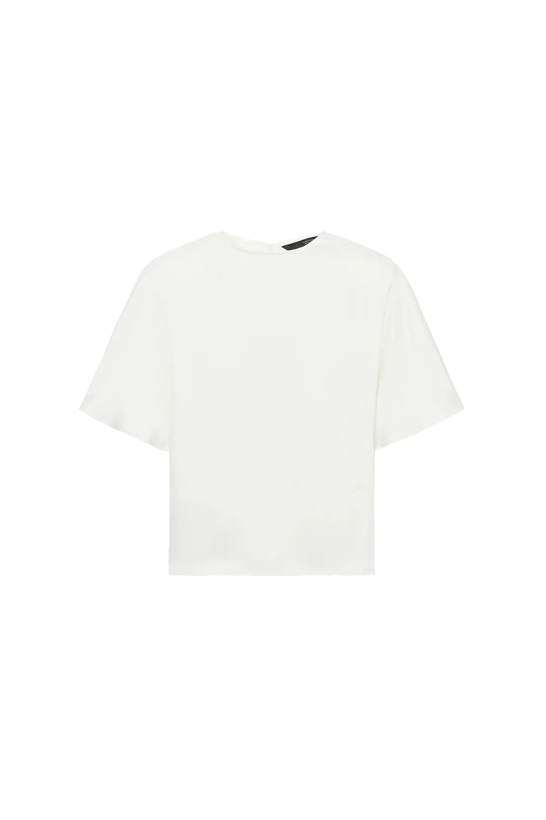 Атласный топ с подплечниками и бретелями, Zara