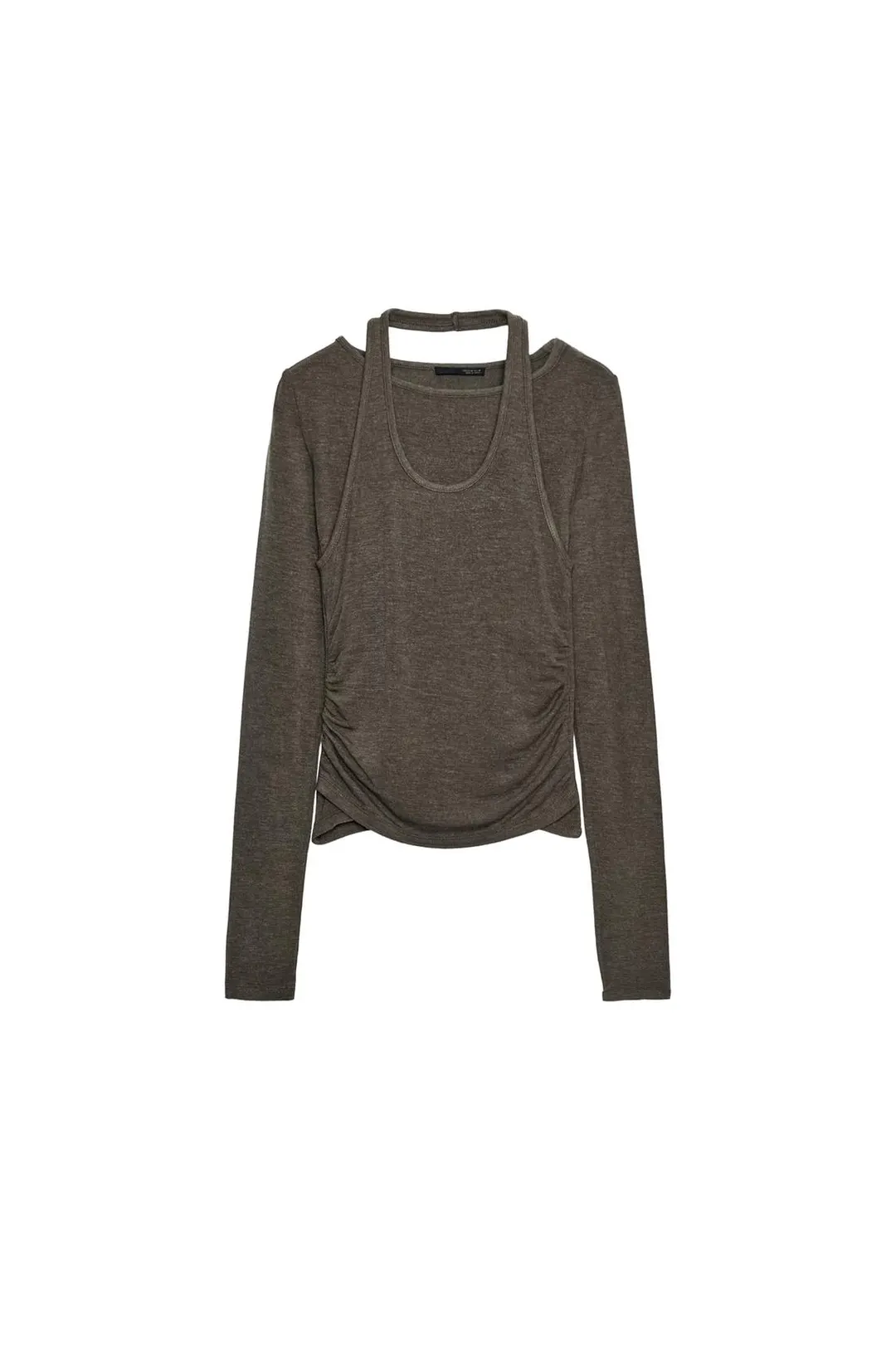 Футболка двухслойная с американской проймой, Zara