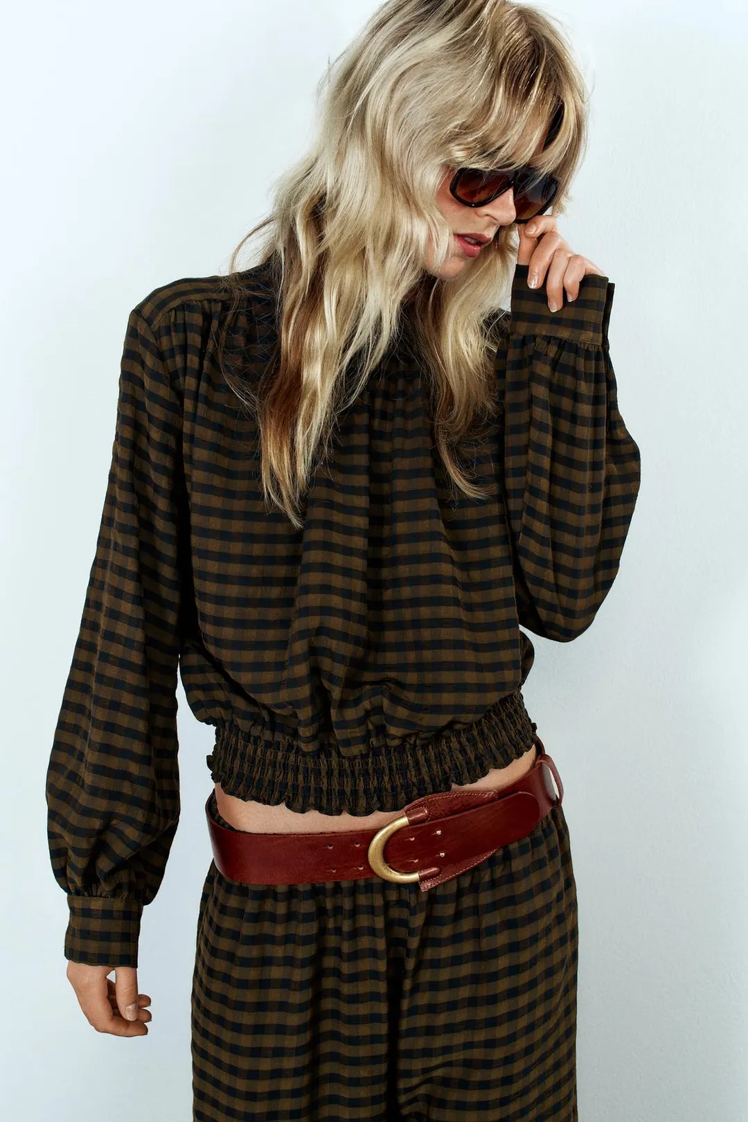 Блузка в клетку, Zara