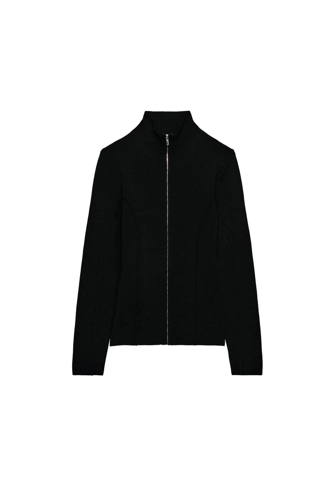 Вязаный кардиган на молнии, Zara