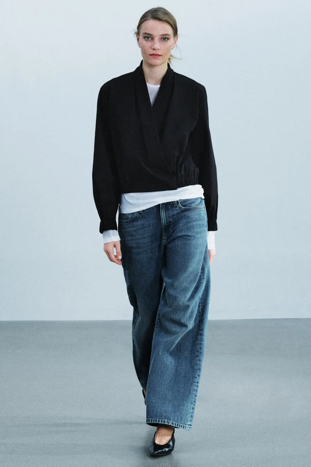 Рубашка-бомбер с запахом ZW Collection, Zara