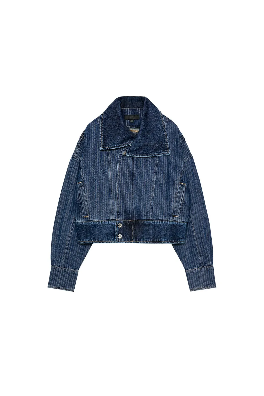 Джинсовая куртка в полоску Z1975, Zara