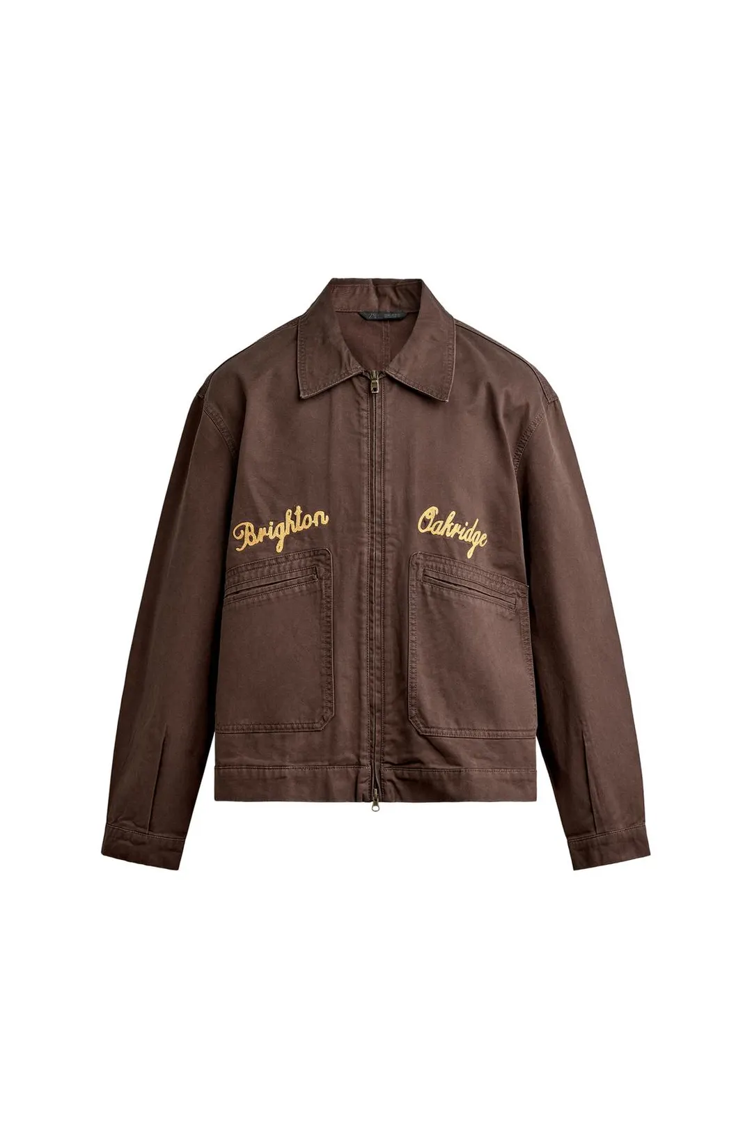 Укороченная куртка с вышивкой, Zara
