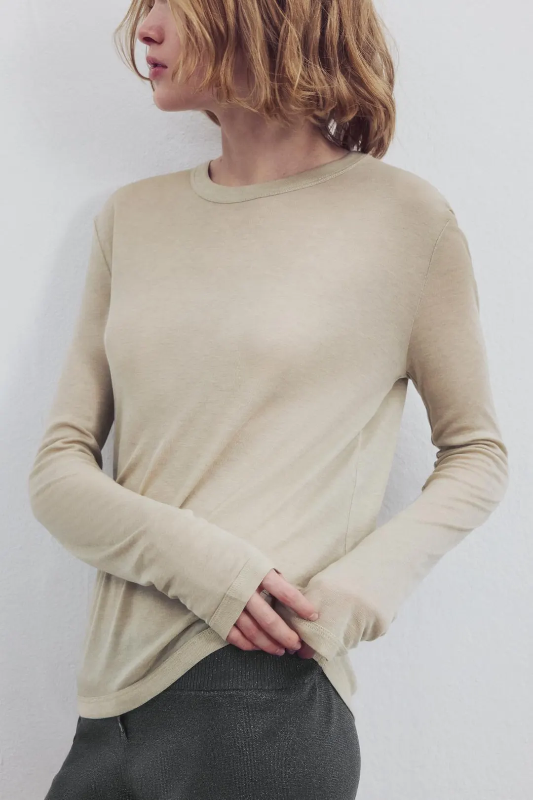 Футболка с круглым вырезом, Zara