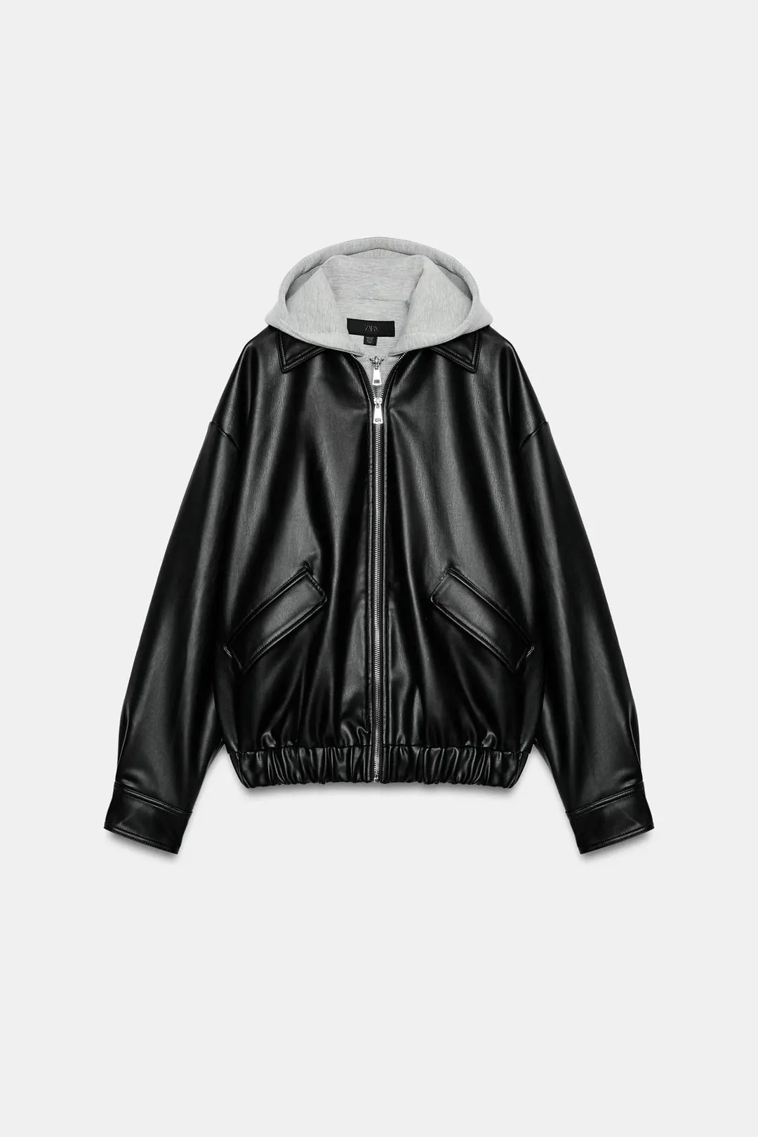 Комбинированная куртка с капюшоном, Zara