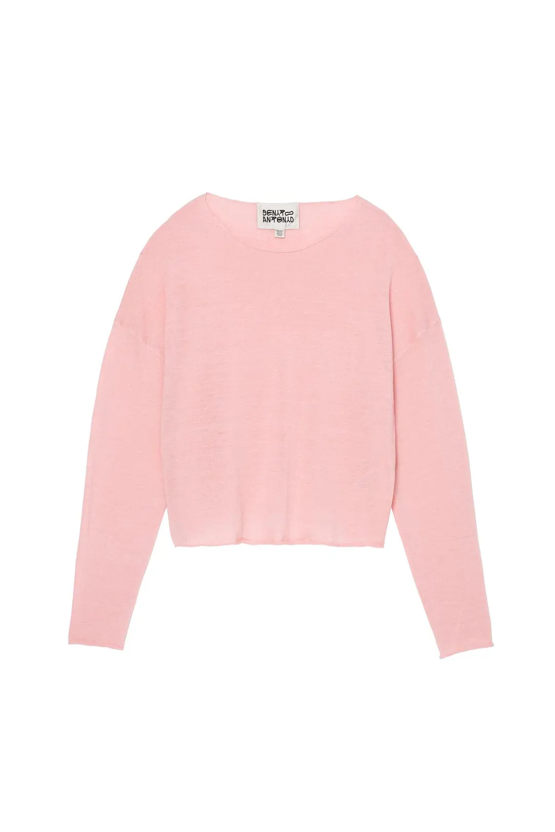 Свитер укороченного кроя из смеси льна и шерсти, Zara