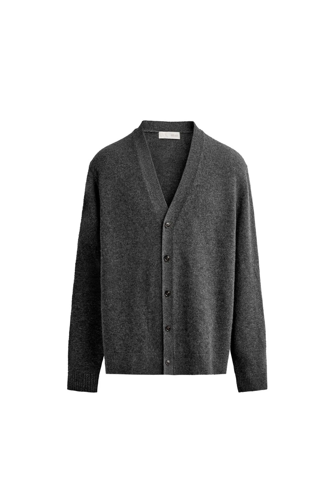 Кардиган стандартного кроя из смесовой шерсти, Zara