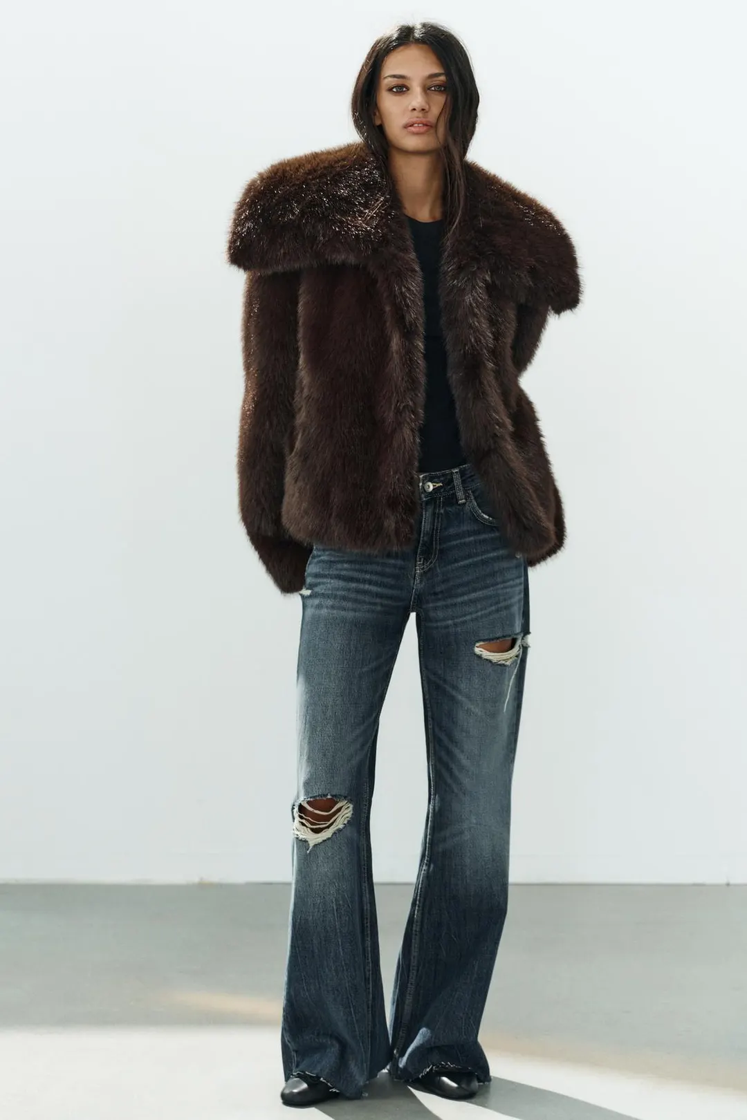 Куртка из искусственного меха, Zara
