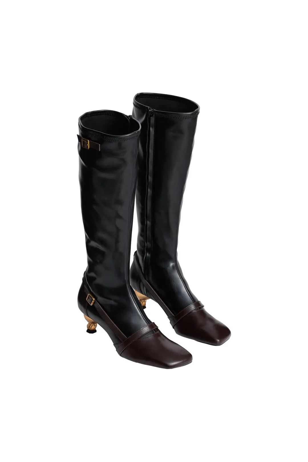 Ботильоны на каблуке с пряжкой Limited Edition, Zara