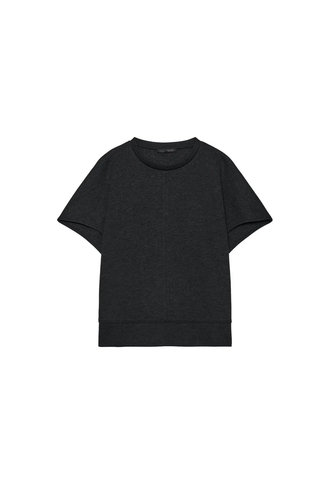 Топ мягкий с короткими рукавами, Zara