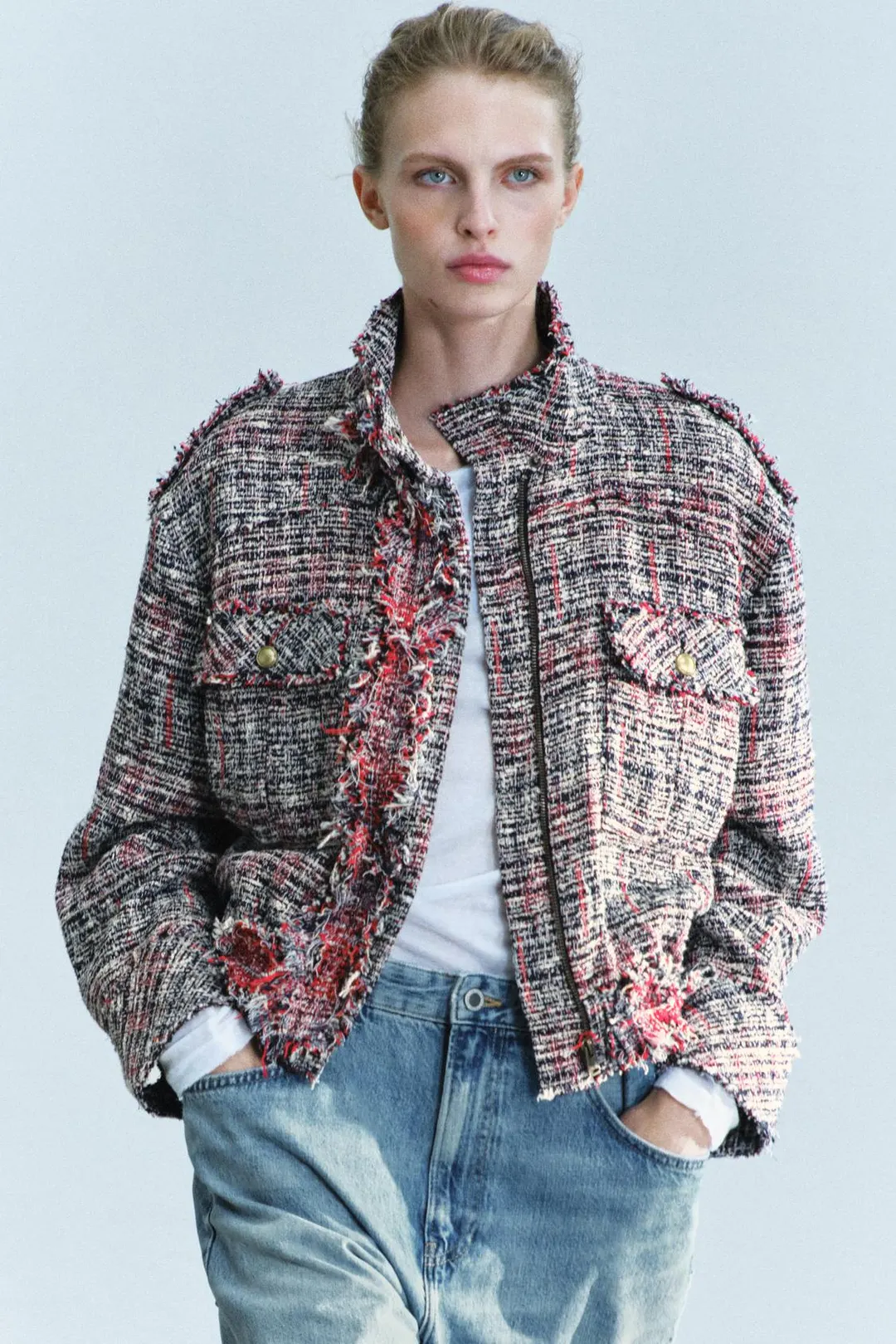 Бомбер структурного кроя ZW Collection, Zara