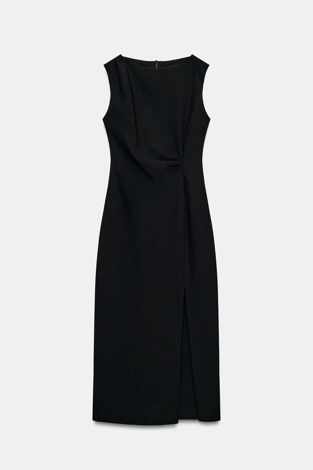 Платье миди с драпировкой, Zara