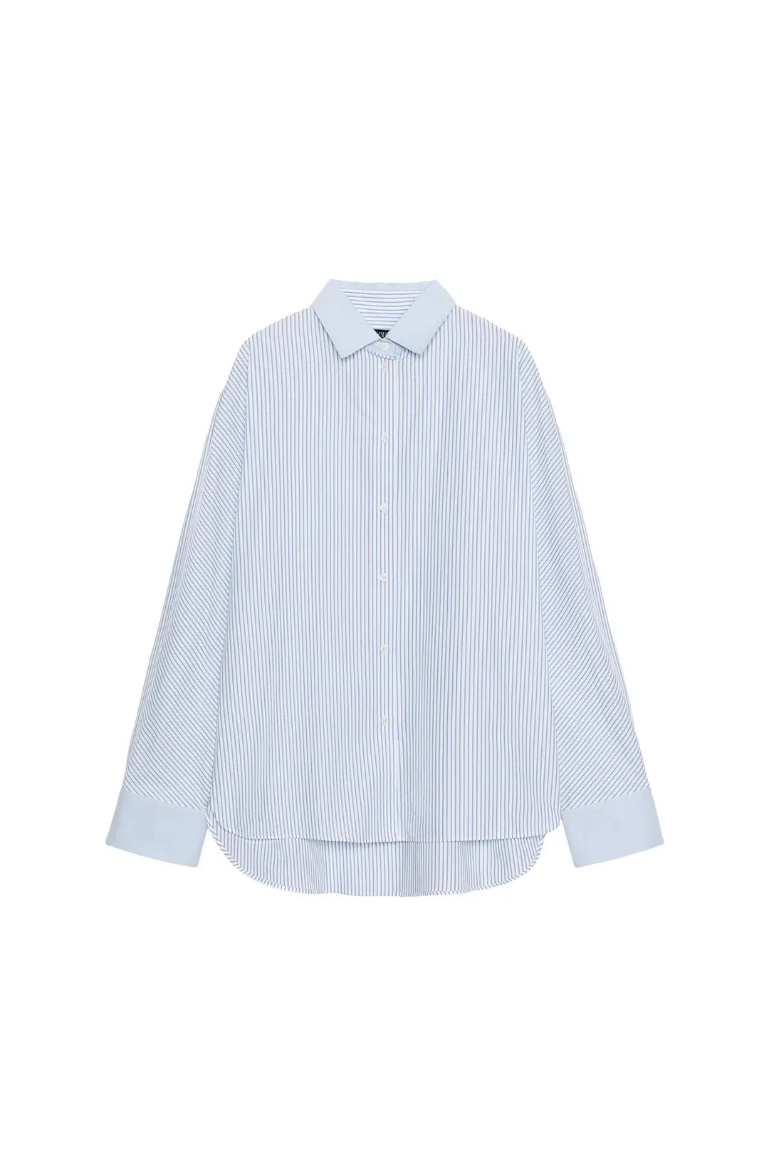 Рубашка оксфорд в контрастную полоску ZW Collection, Zara
