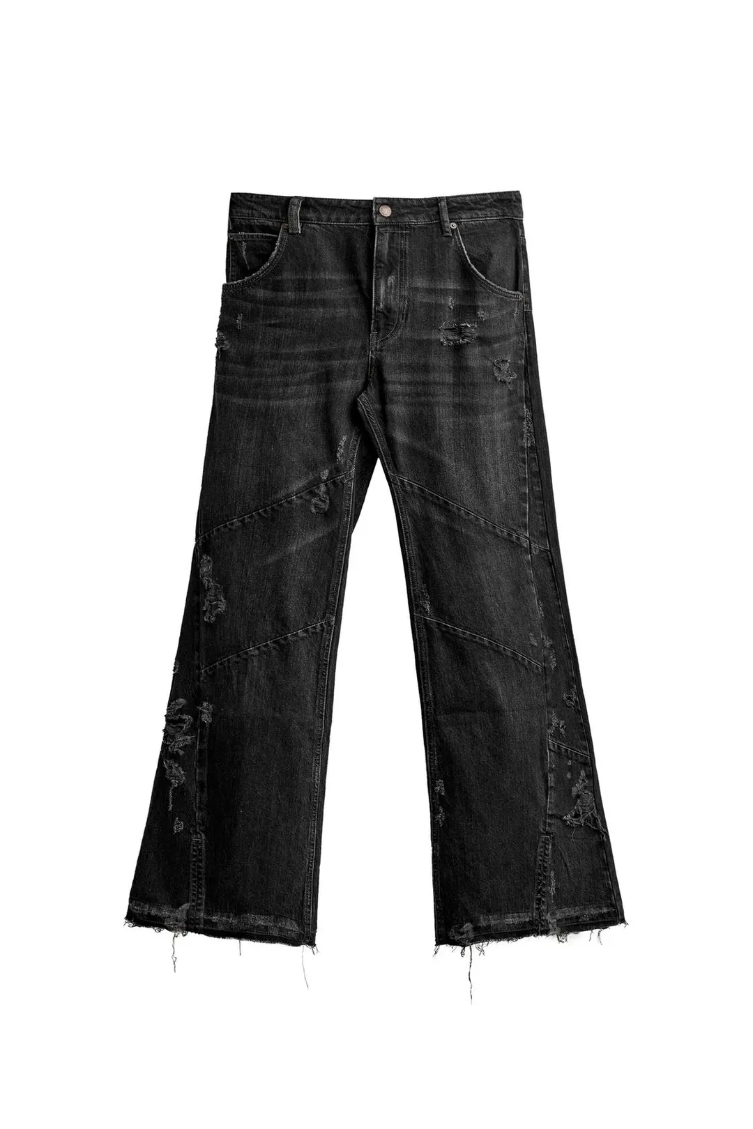 Джинсы клеш с декоративными швами, Zara