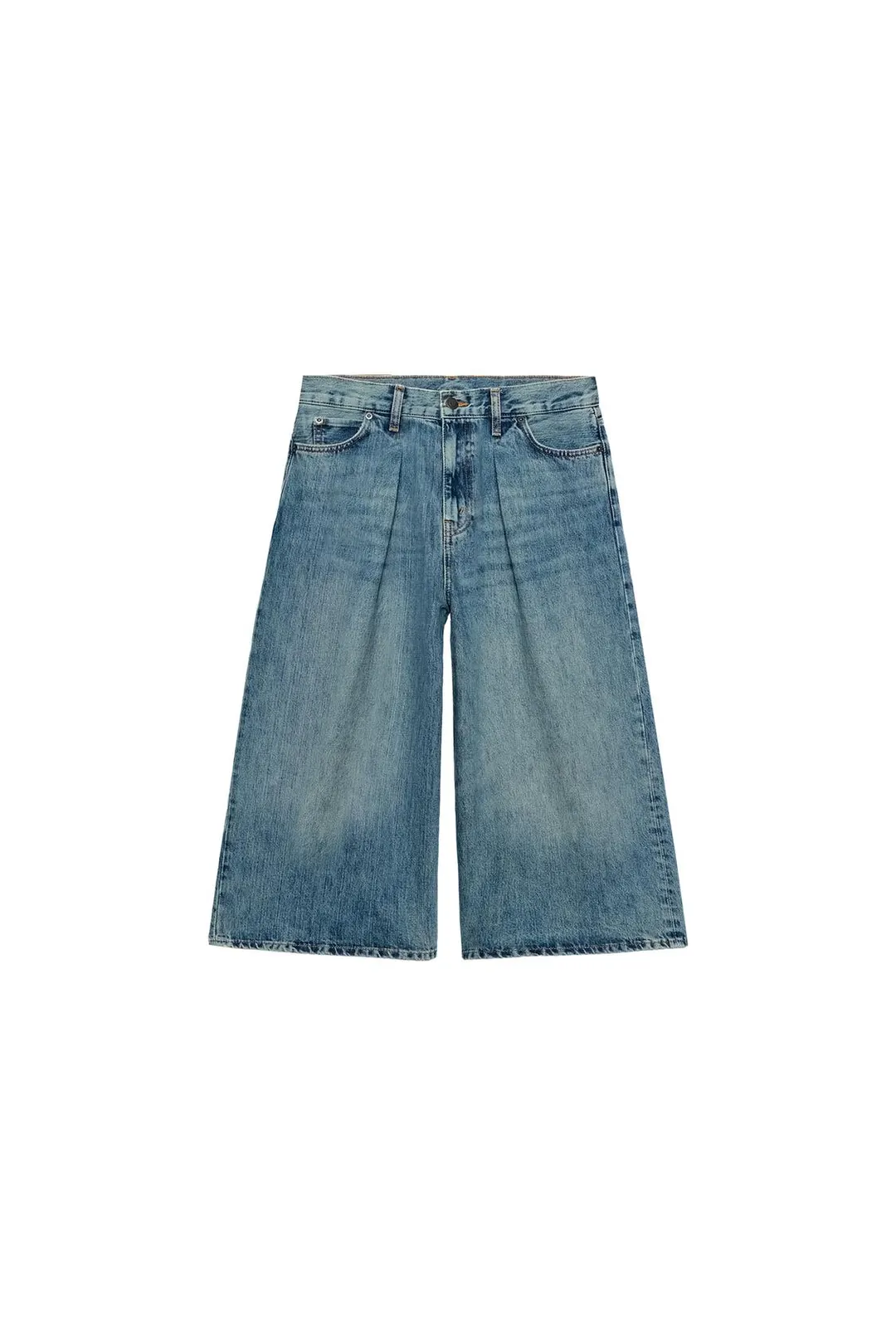 Джинсовые бермуды ZW Collection со средней посадкой, Zara