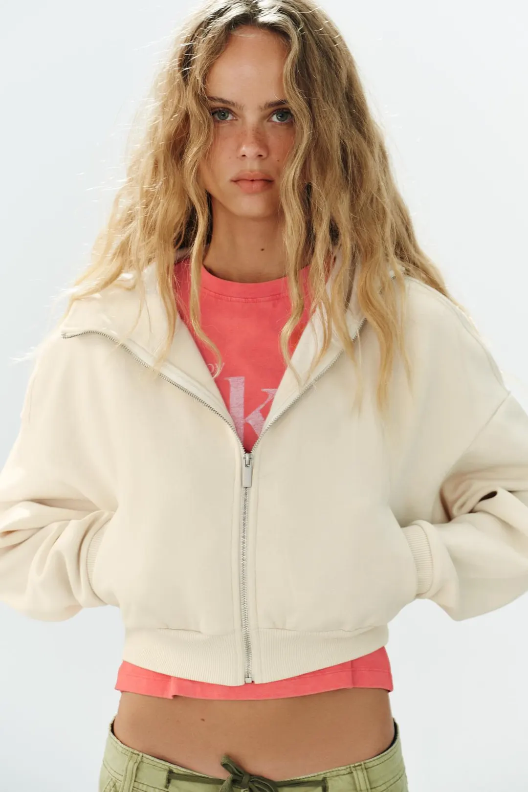 Укороченное худи, Zara