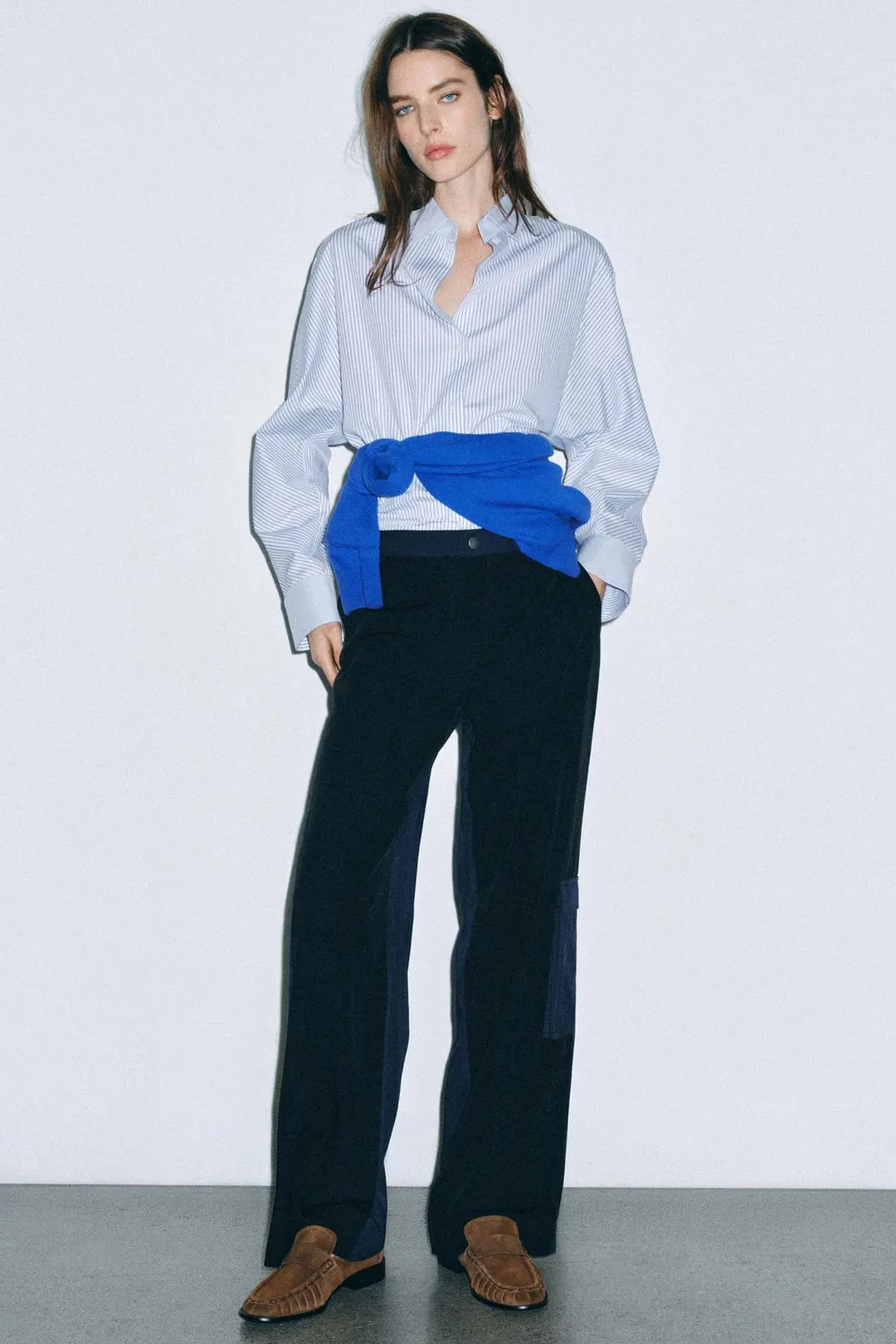 Лоферы из спилка, Zara