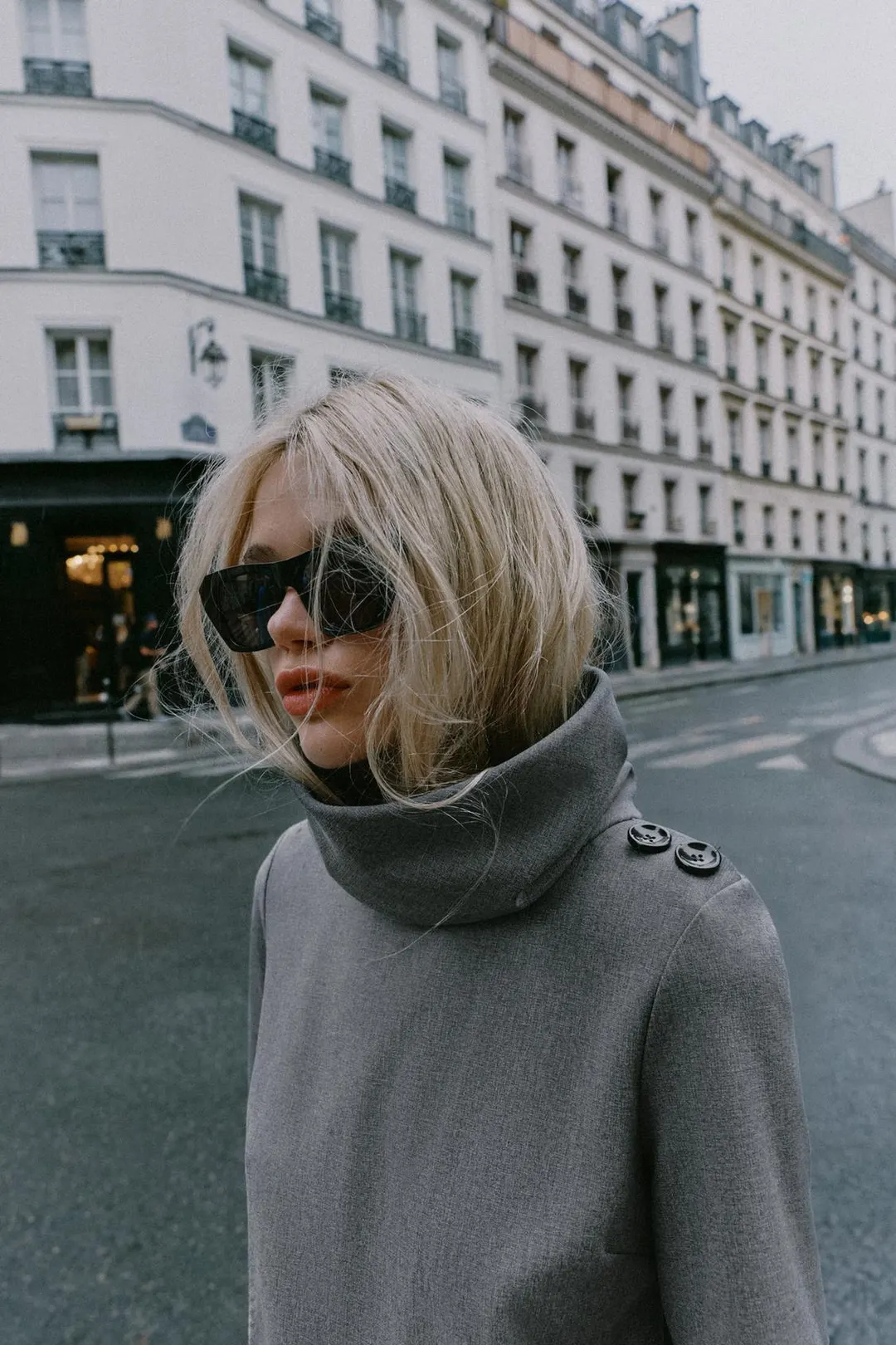 Короткое платье с высоким воротником, Zara