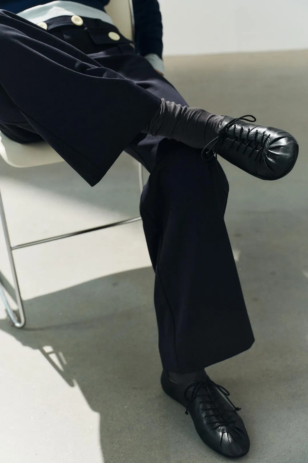 Туфли дерби из кожи, Zara