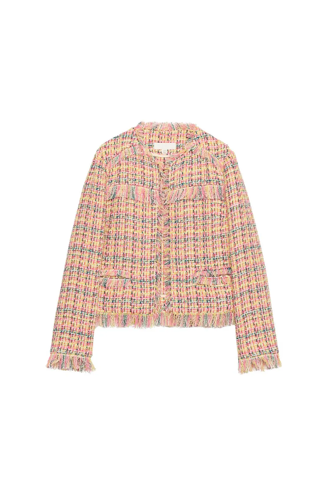 Блейзер фактурный с бахромой, Zara