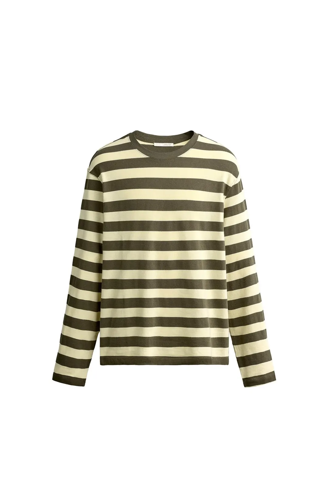 Футболка regular fit в полоску с жаккардовым узором, Zara