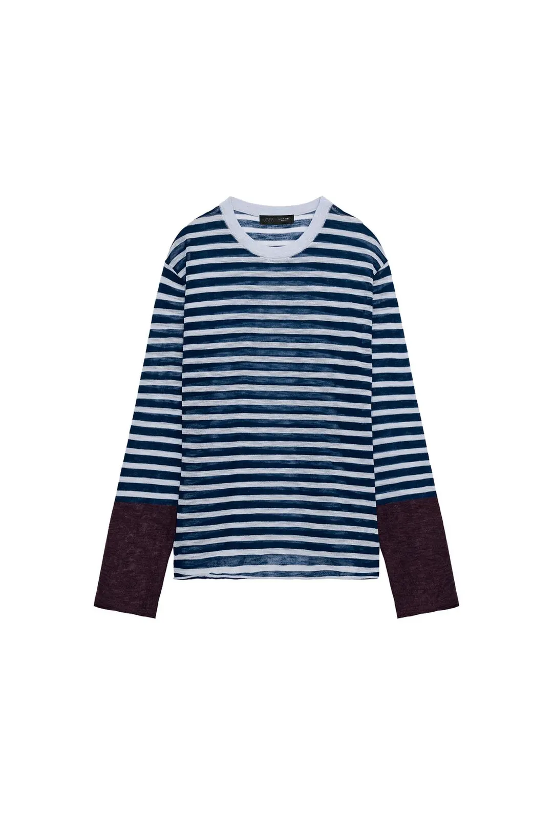 Вязаный джемпер в полоску, Zara