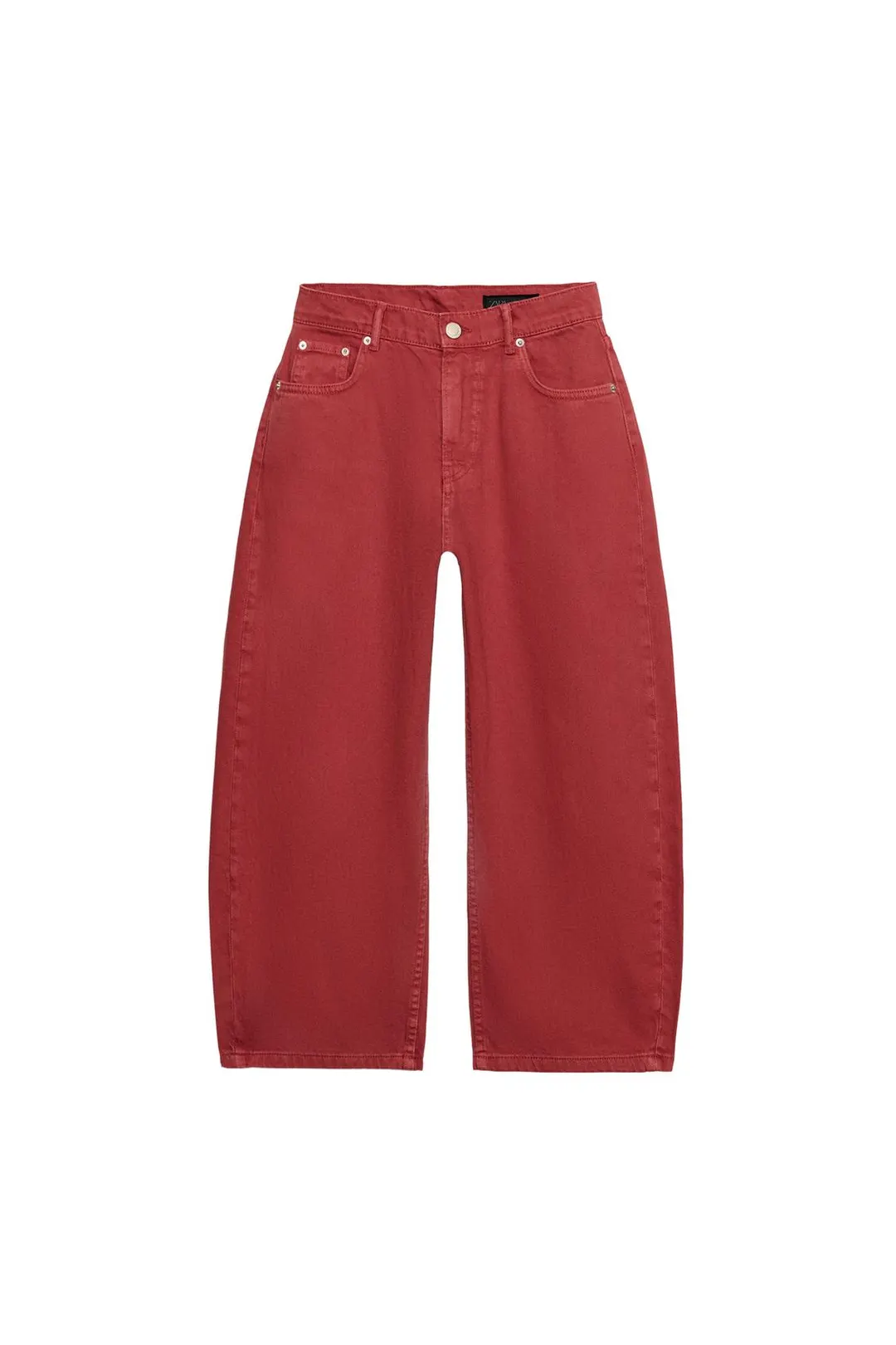 Джинсы-капри баллоны ZW Collection со средней посадкой, Zara