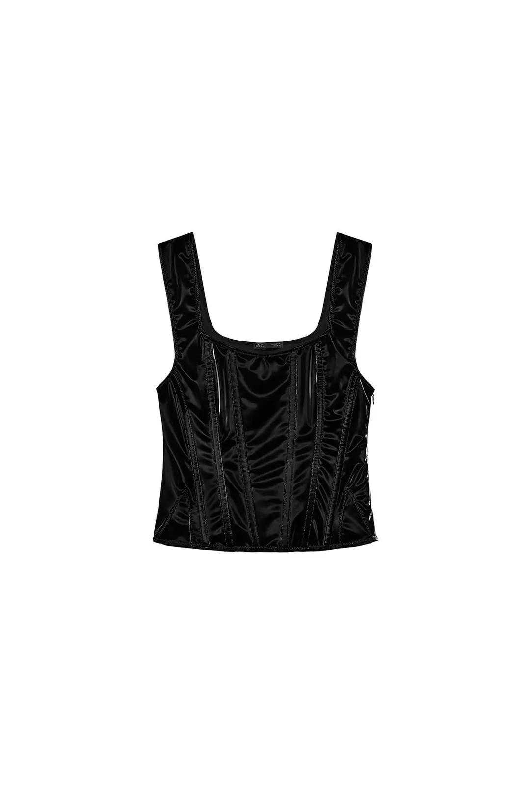 Топ с блеском в корсетном стиле, Zara