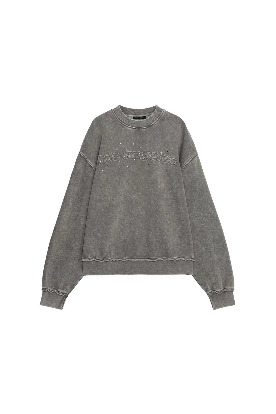 Свитшот с вышивкой и заклепками, Zara