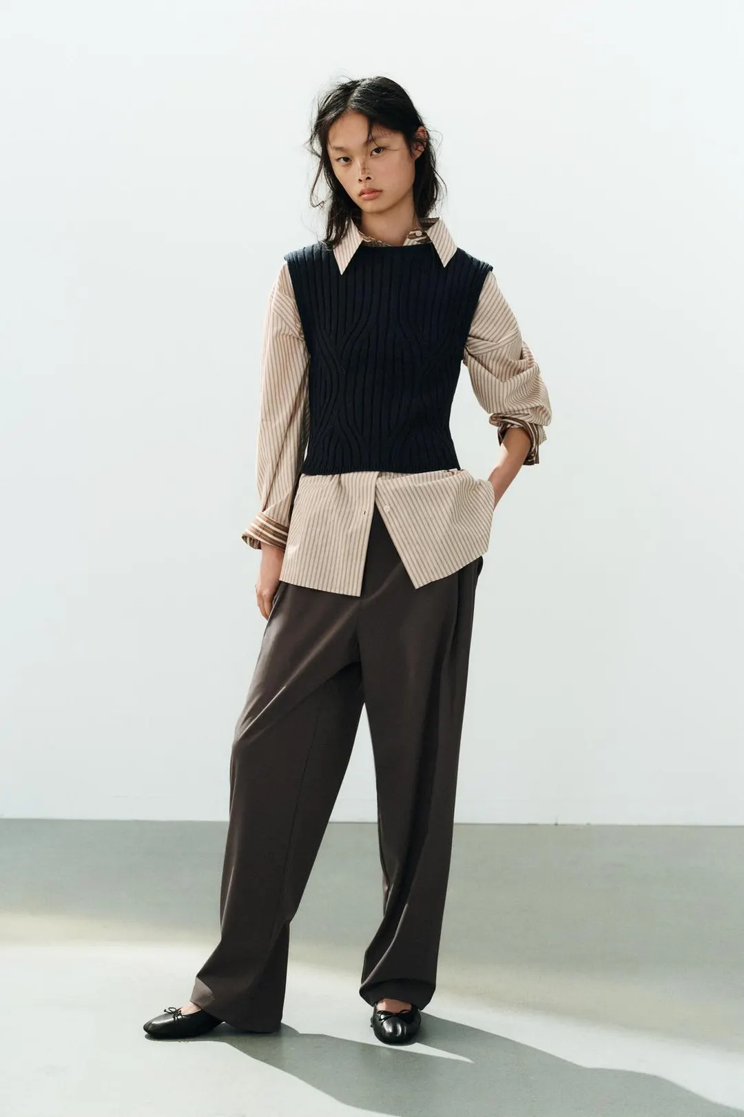 Топ в рубчик, Zara