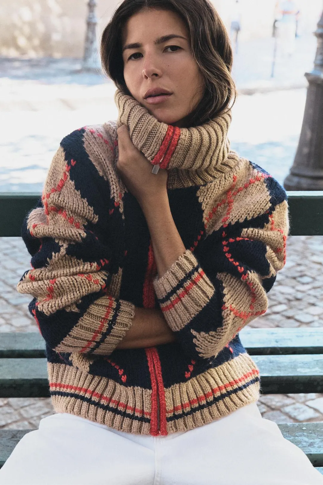 Кардиган с узором аргайл, Zara