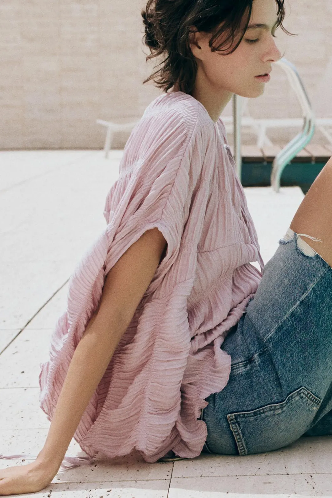Топ-накидка фактурный, Zara