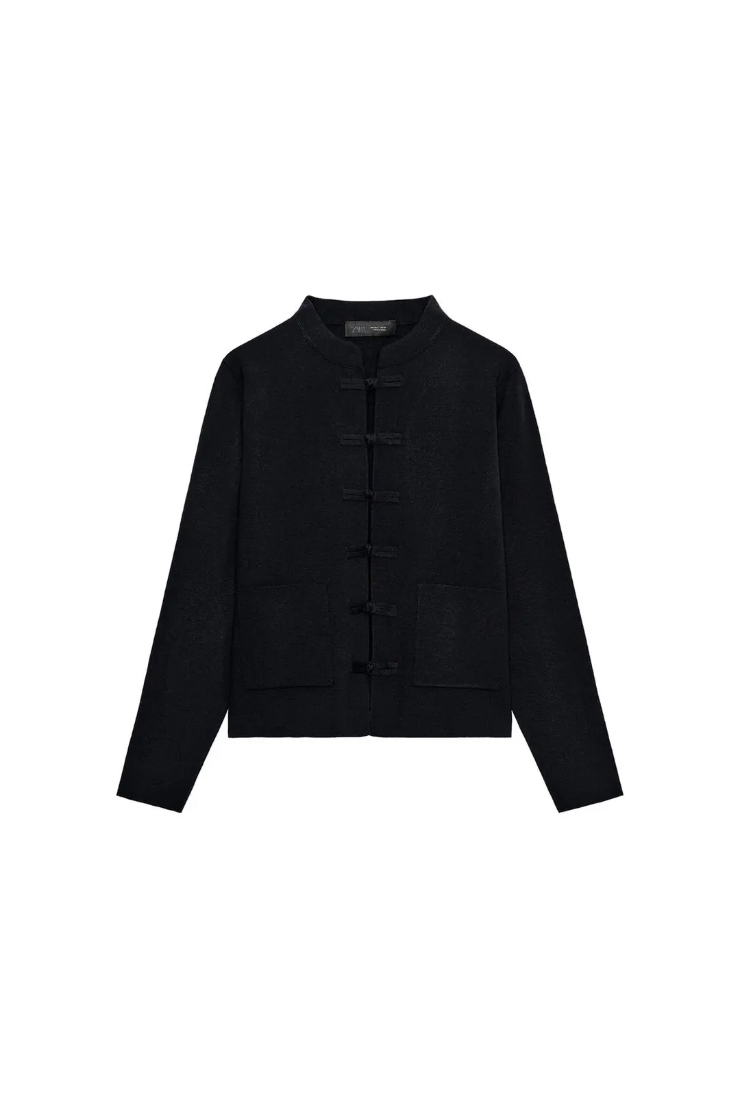 Кардиган трикотажный с застежкой на навесные петли, Zara