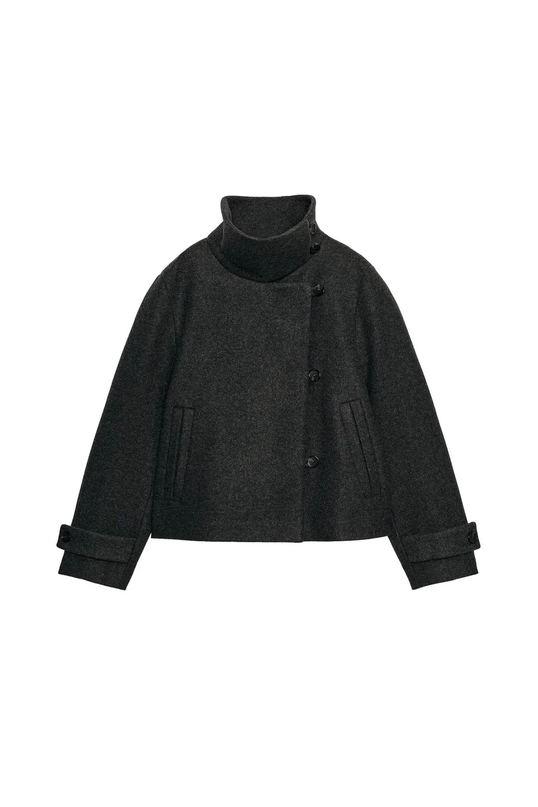 Мягкий двубортный жакет, Zara