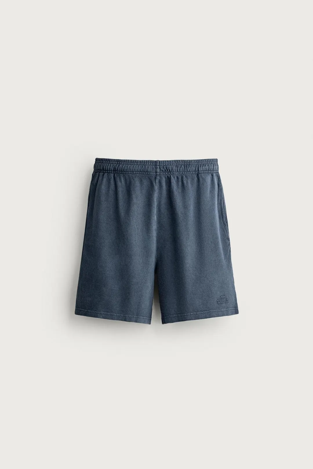 Бермуды вафельной вязки с эффектом стирки, Zara