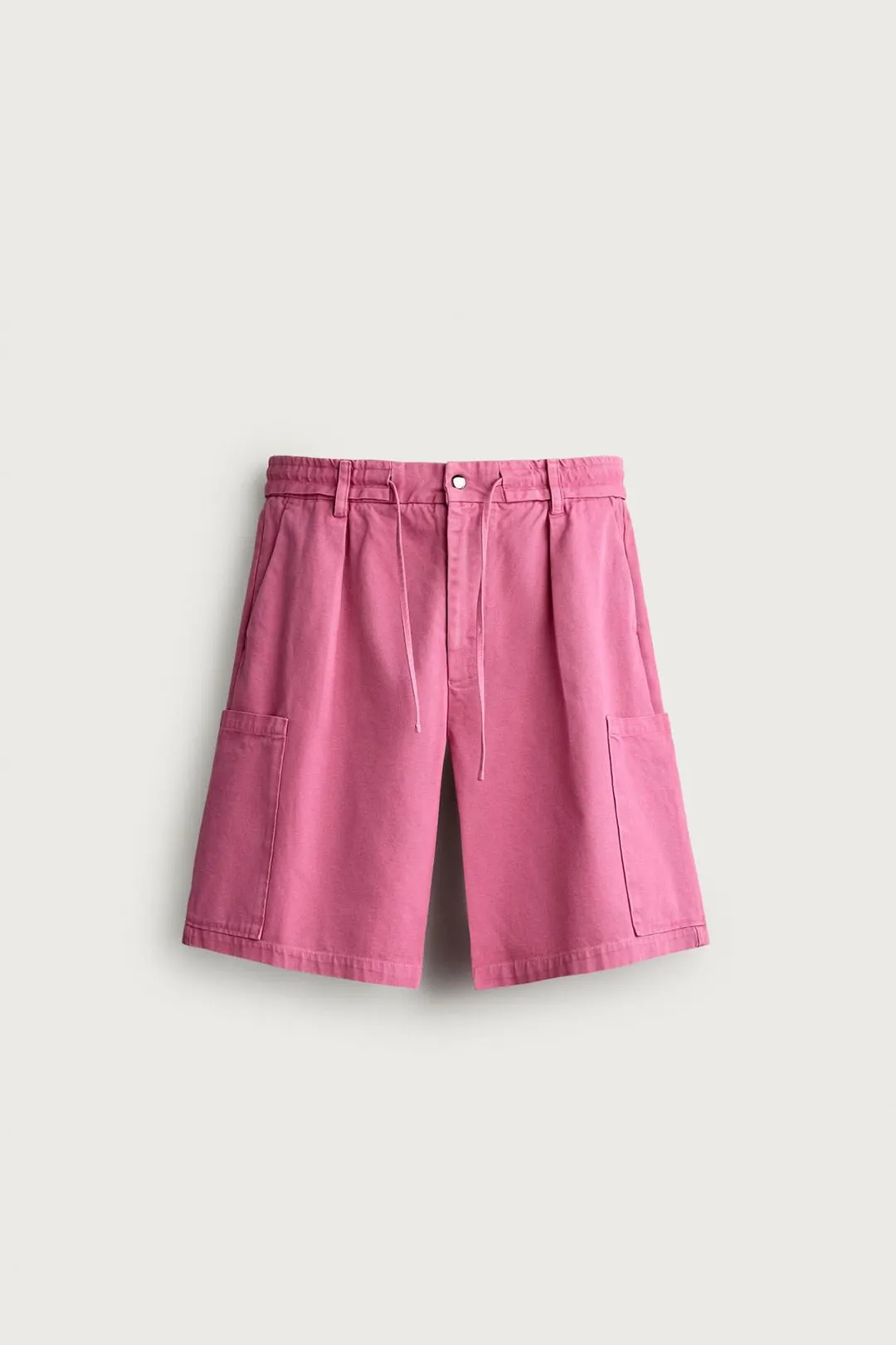 Бермуды карго свободного кроя с эффектом стирки, Zara